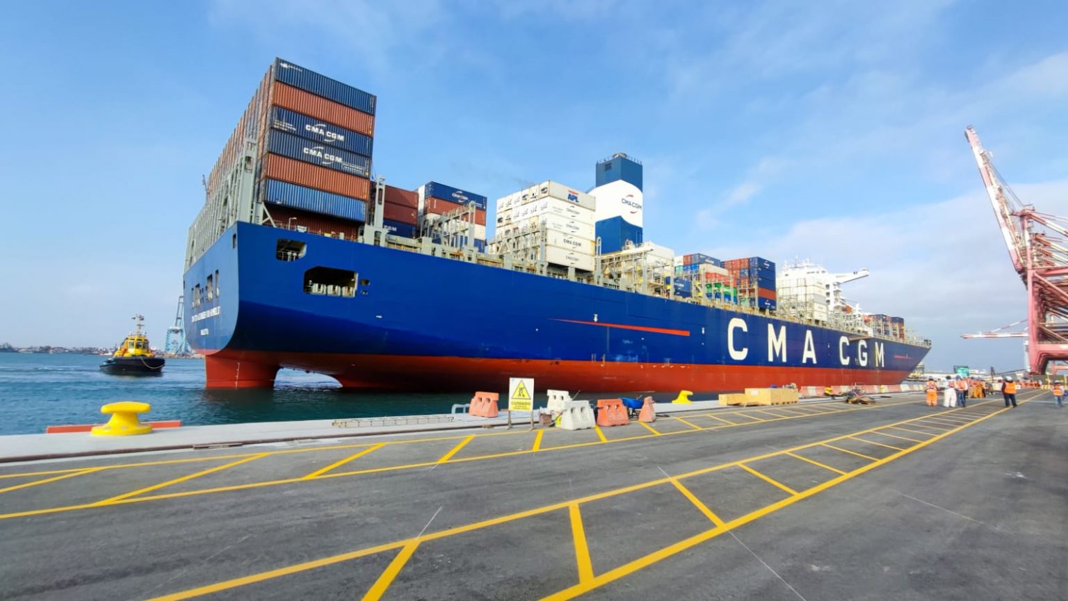 Buque De Cma Cgm Se Convierte En El De Mayor Tama O En Arribar Al