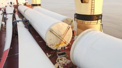 Galería: Se embarca primera turbina eólica que producirá hidrógeno verde en Chile