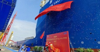 Guangzhou Shipyard International entrega dos buques a Cosco