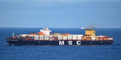 Ecuador: MSC Maxine se convertirá en uno de los mayores buques en recalar a Puerto Bolívar