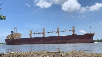 Colombia: Arriba buque al Terminal Portuario de Compas Barranquilla tras autorización para reanudar operaciones