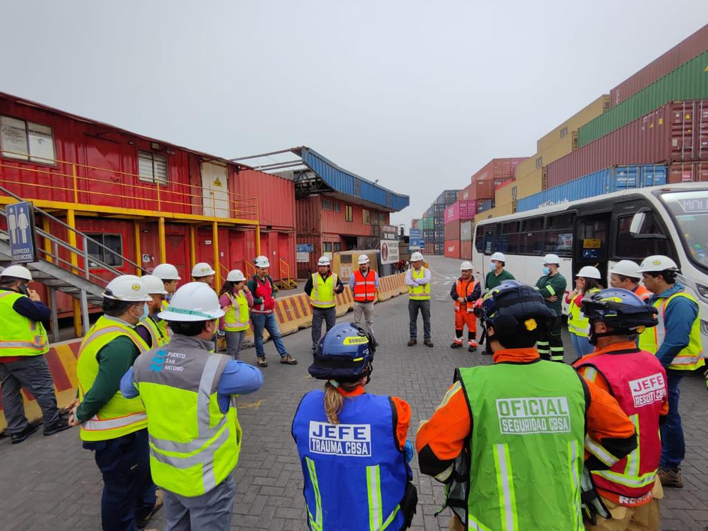 San Antonio Terminal Internacional refuerza su seguridad con simulacros