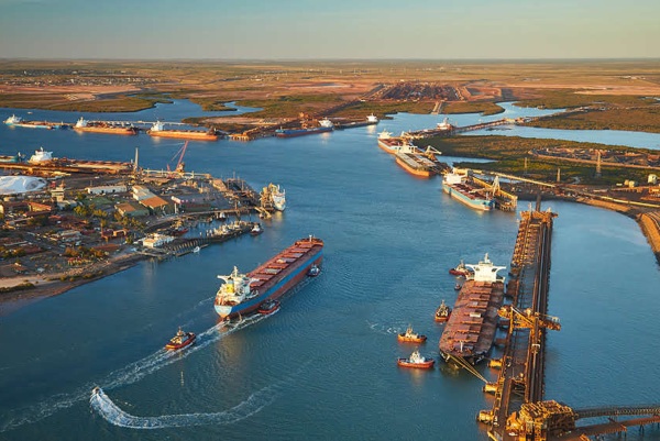 Australia: Exportaciones de mineral de hierro de Port Hedland disminuyen en diciembre de 2022