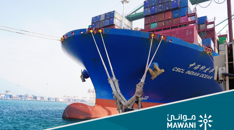 Arabia Saudita King Abdulaziz Port rompe récord de manejo de contenedores en un solo buque