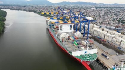 Terminal Portuario de Guayaquil recibe al mayor buque de Wan Hai Lines