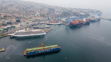 Toneladas de carga transferida en Puerto de Valparaíso se contraen 13,2% en 2023