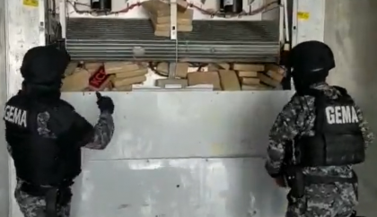 Ecuador: Policía Antinarcóticos incauta cocaína oculta en reefer ubicado en un patio de contenedores de Guayaquil