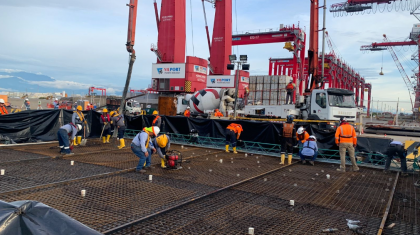 Ecuador: Construcción del Muelle 6 de Puerto Bolívar consigue tasa de avance de 55,3%