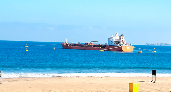 Perú: Terminal Portuario Mina Justa recibe por primera vez a buque tanquero de bandera chilena