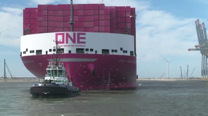 Video: La primera escala del ONE Innovation en el Puerto de Rotterdam