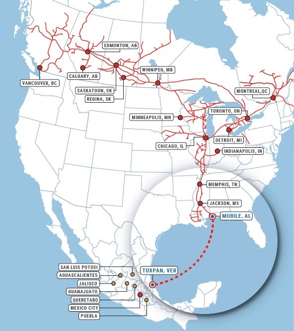 América Del Norte Abren Nueva Ruta Marítima Entre Puerto De Tuxpan Y