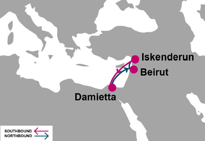 Ocean Network Express lanza servicio que conecta Egipto, Líbano y