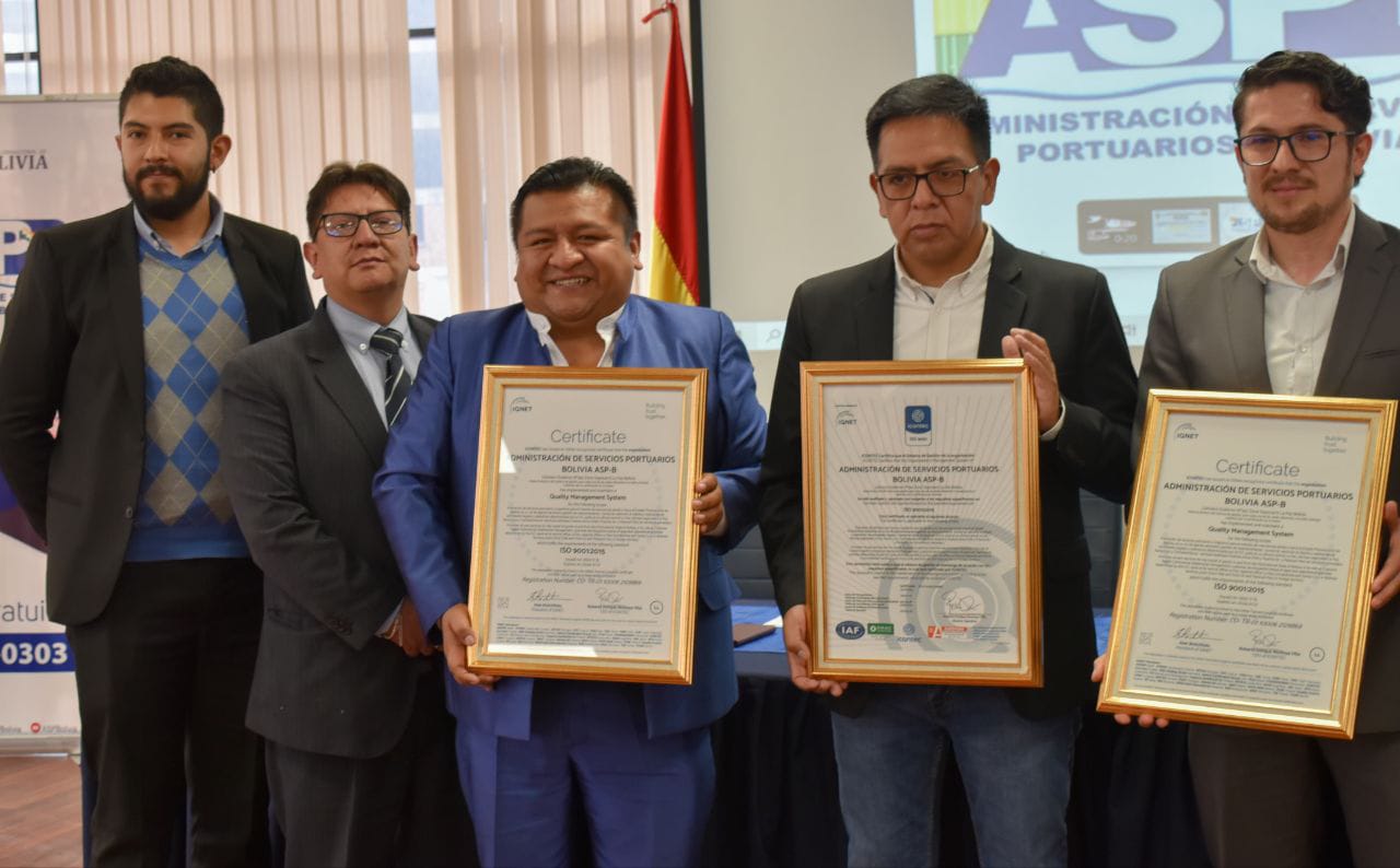 Administración De Servicios Portuarios De Bolivia Obtiene Certificación ...