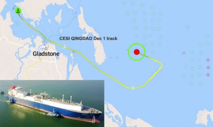 Liberan buque de GNL atracado en Australia Pacific LNG