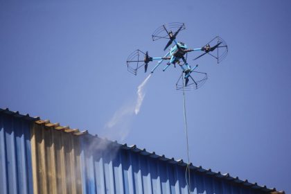Antofagasta Terminal Internacional implementa sistema de limpieza con drones