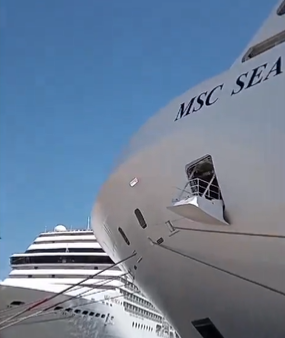 Buques de MSC Cruceros arriban al Puerto de Montevideo con más de 7.000 visitantes