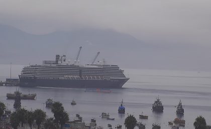 Crucero de Holland America Line culmina temporada por Chile en el Puerto de Coquimbo