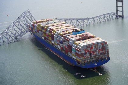 Estiman pérdidas récord para aseguradoras de transporte marítimo tras colapso de puente en Baltimore