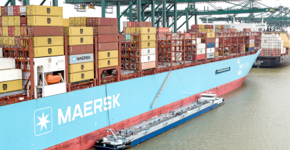 Puerto de Amberes-Brujas concreta el primer abastecimiento de metanol para el buque Ane Maersk
