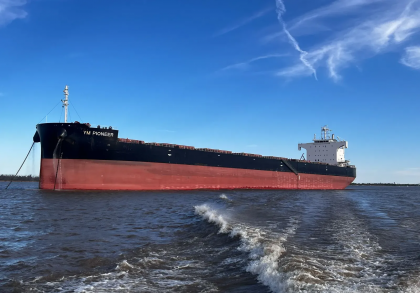 Argentina: Granelero encalla en canal de navegación cercano al Puerto de Bahía Blanca