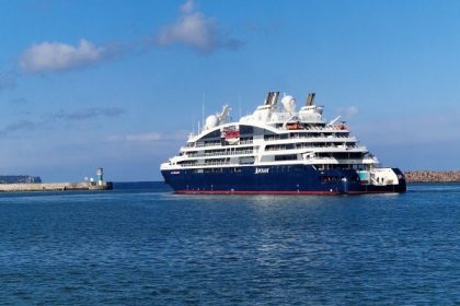 CMP recibe crucero de Ponant en isla de Gotland