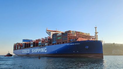 Cosco Shipping Uruguay llega por primera vez a STI