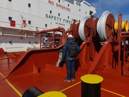 Comisión de Recepción de Naves inspecciona a petrolero procedente de Estados Unidos tras arribar a Quintero
