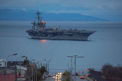 Portaaviones USS George Washington ingresa a aguas jurisdiccionales de Chile