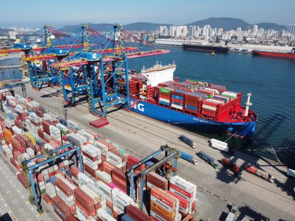 Brasil: Tecon Santos comienza a recibir semanalmente buques Latamax
