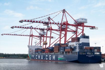 Yilport Gävle recibe primer barco de GNL: CMA CGM Mermaid