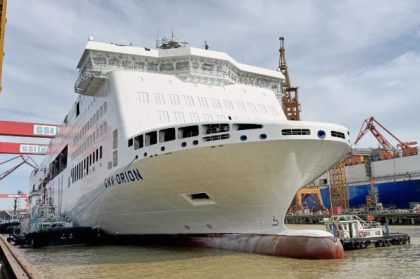 Botan en Guangzhou buque GNV Orion para Grupo MSC