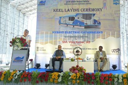 India: Hooghly Cochin Shipyard coloca quilla de dos transbordadores eléctricos híbridos para IWAI