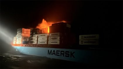 Tripulante fallece debido a incendio a bordo del buque Maersk Frankfurt
