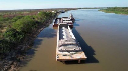Bolivia moviliza 3 mil toneladas de yeso a través de uno de sus puertos fluviales