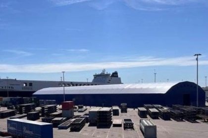 Gothenburg RoRo Terminal presenta nueva carpa para carga