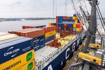 Freeport of Riga recibe primera escala del CMA CGM Tivoli