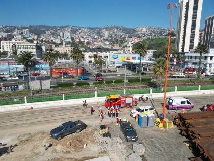 Terminal Portuario Valparaíso realiza ejercicio de simulacro por acto vandálico