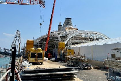 TUI Cruises muestra progreso de construcción de nuevo buque en Fincantieri