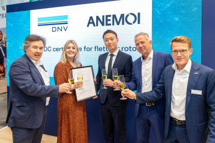 Anemoi recibe aprobación de DNV para diseño de vela rotor