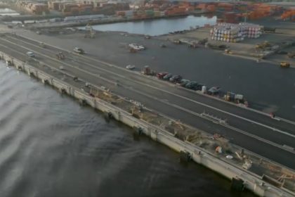 Finalizan obras de nuevo asfalto en terminal de contenedores de Port Saint John