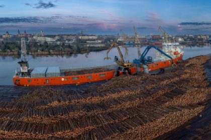 Movimiento de madera sostiene cifras de Puerto de Szczecin