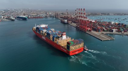 DP World Callao recibe al portacontenedores más grande de Pacific International Lines