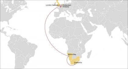 MSC lanza nuevo servicio directo entre la región del Cabo y el borte de Europa