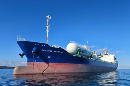 MOL Chemical Tankers recibe nuevo MT Fairchem Prestige para flota de Fairfield Chemical Carriers