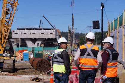 Finaliza hincado de pilotes en construcción de viaducto Chacabuco que conecta con Puente Bicentenario