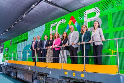 FCAB inaugura la primera locomotora propulsada por hidrógeno de Chile y América Latina