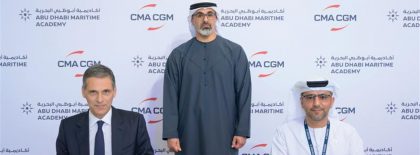 Príncipe heredero de Abu Dhabi inaugura nuevo terminal de CMA Terminals en Port Khalifa