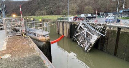 Alemania: Río Mosela es cerrado a la navegación por accidente en esclusa