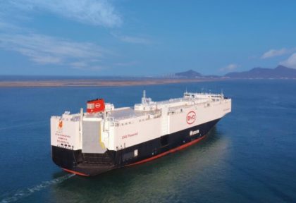 BYD recibe su segundo buque car carrier