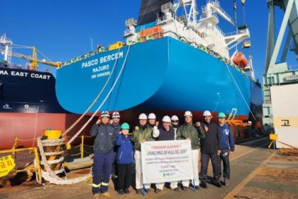 Botan el Pasco Bercem en astillero Hyundai Mipo Dockyard